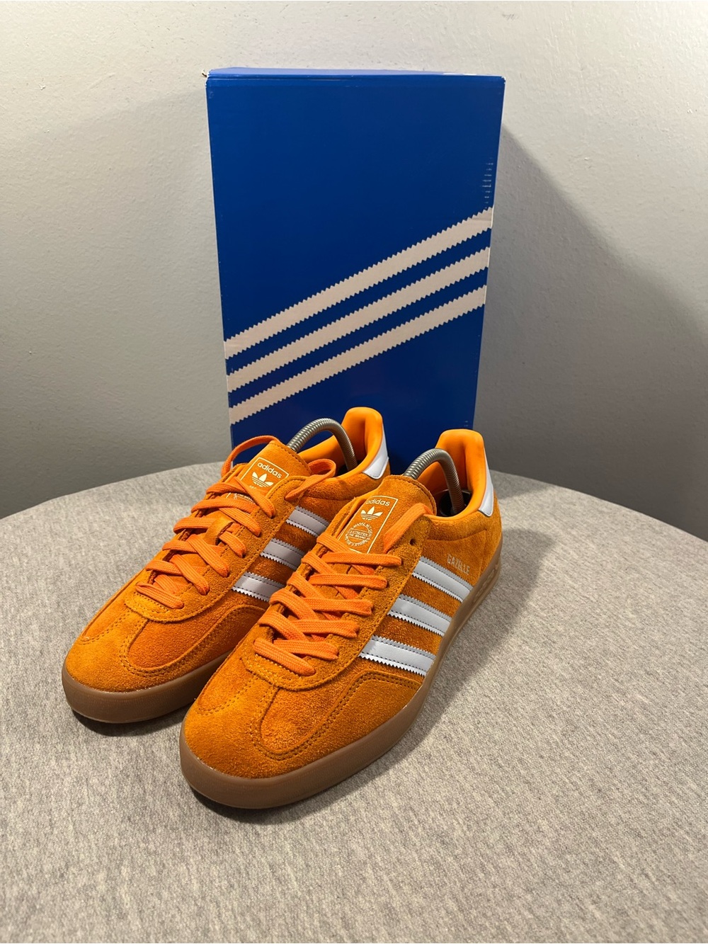 Adidas Gazelle Indoor Unity Orange Crystal Sky Supplier Colour Men Size 9 IH9640 - Picture 9 of 12